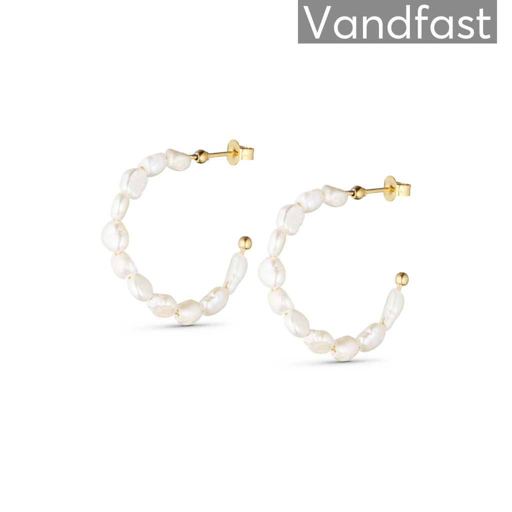 Annebrauner Big Freshwater Pearl Hoops