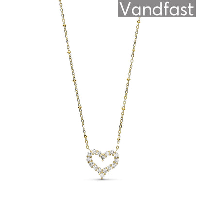 ANNEBRAUNER Big Heart Necklace Clear