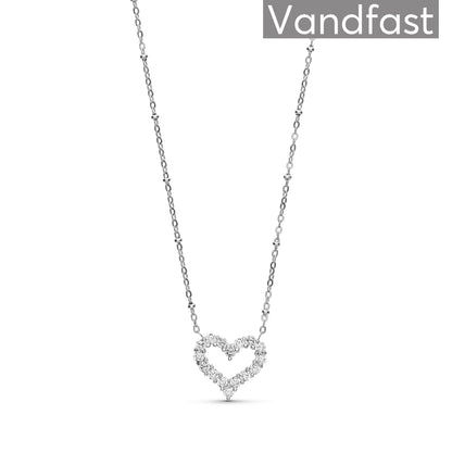 ANNEBRAUNER Big Heart Necklace Clear