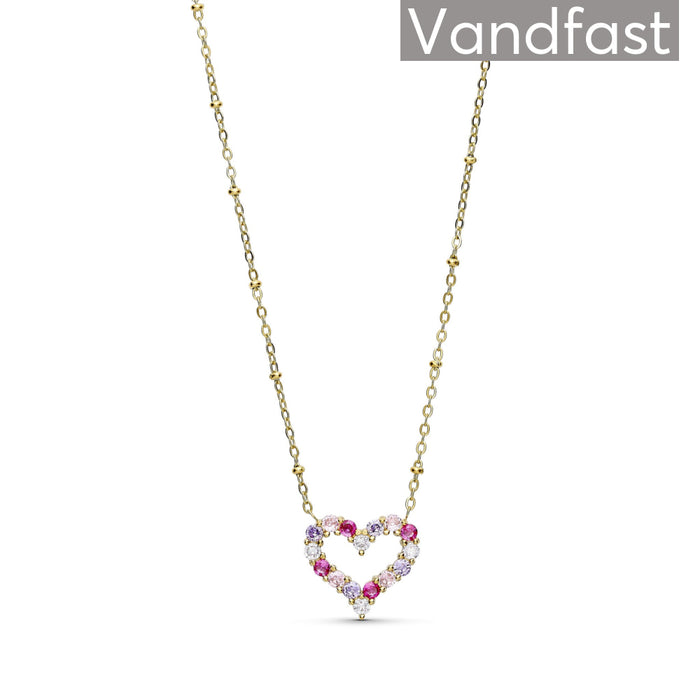ANNEBRAUNER Big Heart Necklace Rose/Violet