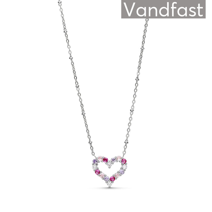ANNEBRAUNER Big Heart Necklace Rose/Violet