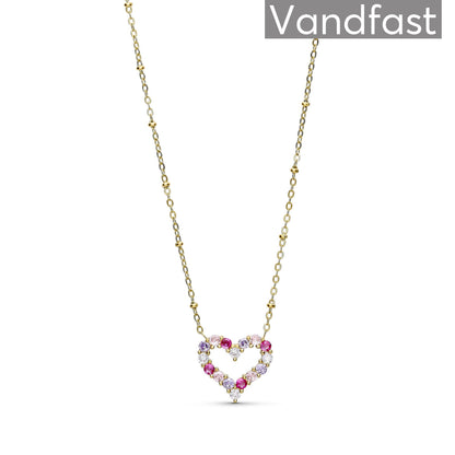 ANNEBRAUNER Big Heart Necklace Rose/Violet