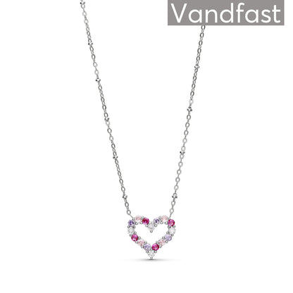 ANNEBRAUNER Big Heart Necklace Rose/Violet