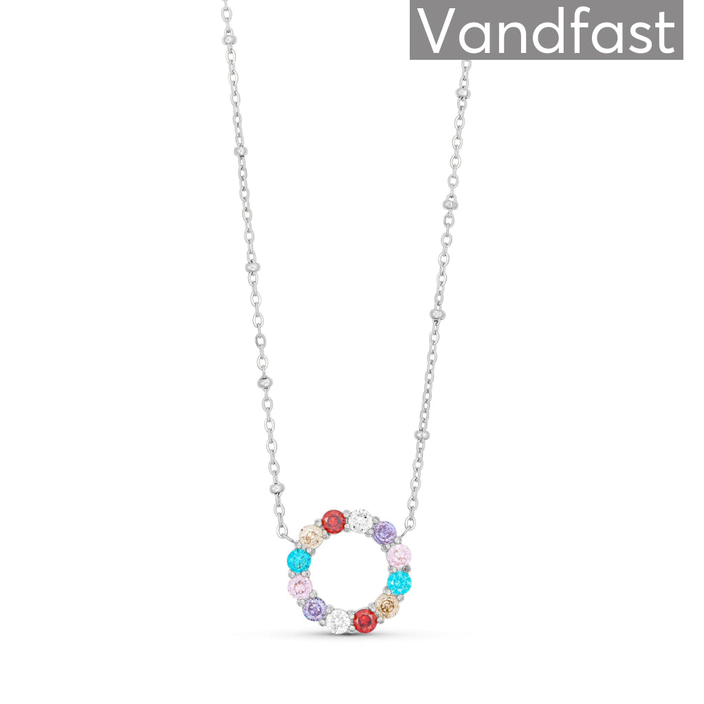 ANNEBRAUNER Big Multicolor Circle Necklace