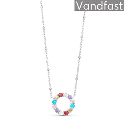 ANNEBRAUNER Big Multicolor Circle Necklace