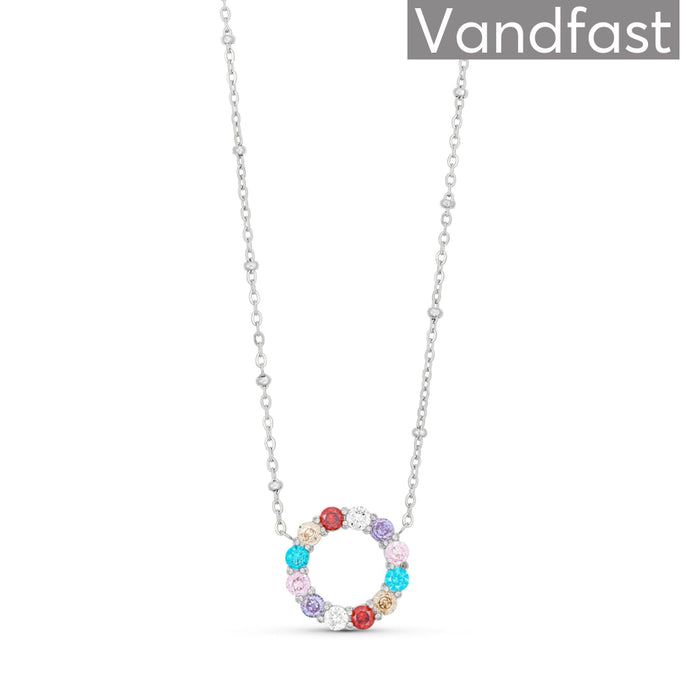 ANNEBRAUNER Big Multicolor Circle Necklace