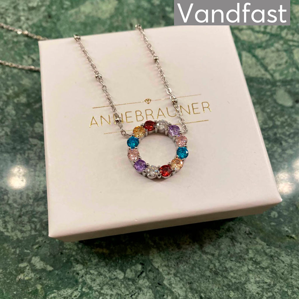 Annebrauner Big Multicolor Circle Necklace