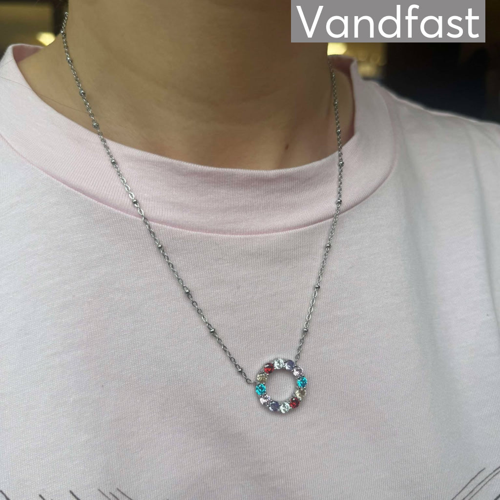 Annebrauner Big Multicolor Circle Necklace