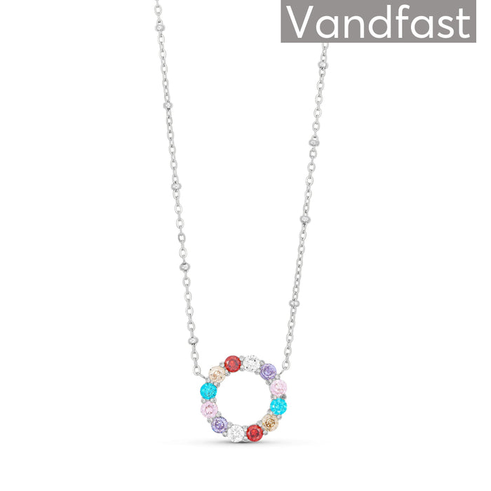 ANNEBRAUNER Big Multicolor Circle Necklace