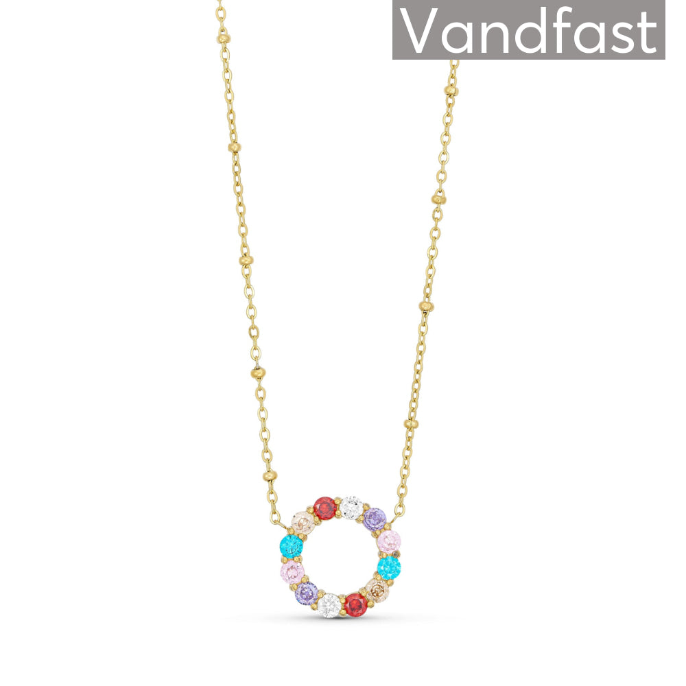 ANNEBRAUNER Big Multicolor Circle Necklace