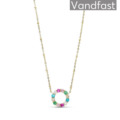 ANNEBRAUNER Big Rose/Pink Circle Necklace