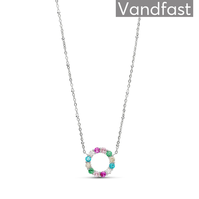 ANNEBRAUNER Big Rose/Pink Circle Necklace