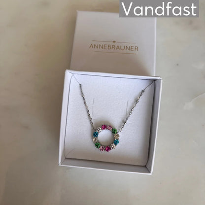 ANNEBRAUNER Big Rose/Pink Circle Necklace