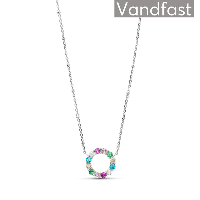 ANNEBRAUNER Big Rose/Pink Circle Necklace