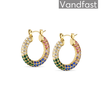 Annebrauner Big Sparkling Party Multicolor Earrings