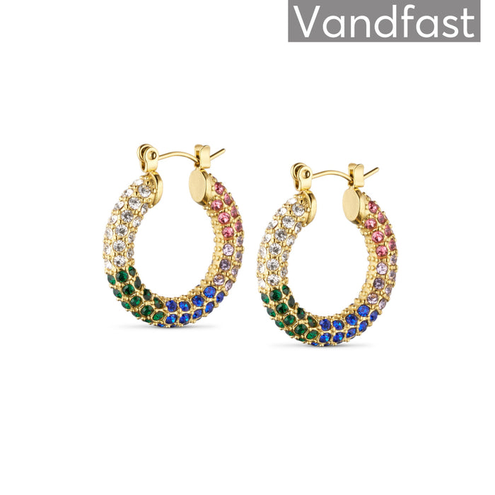 Annebrauner Big Sparkling Party Multicolor Earrings