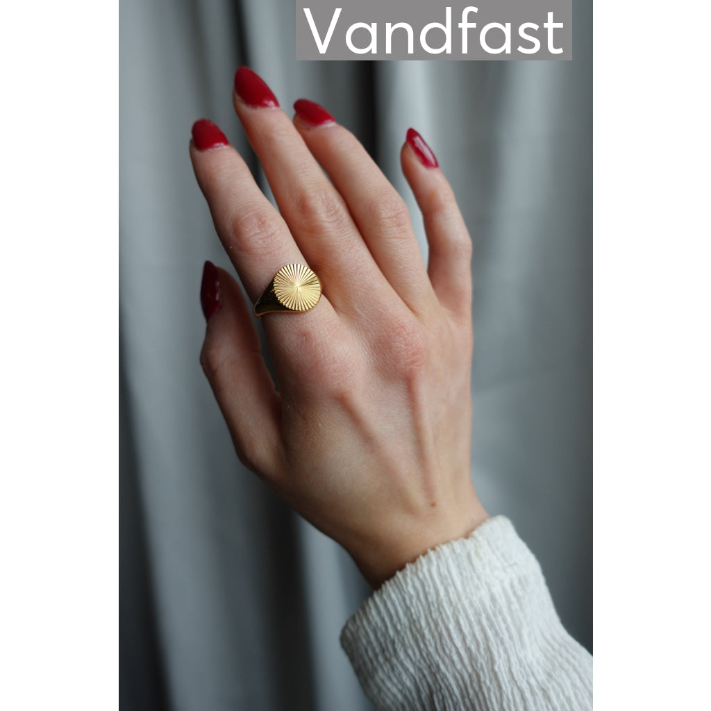 ANNEBRAUNER Big Sun Ring 18K Guldbelagt