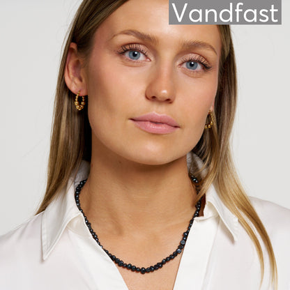 ANNEBRAUNER BLACK Pearl Halskæde 18K Guldbelagt