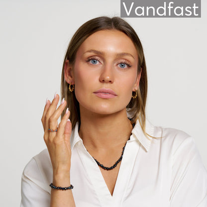 ANNEBRAUNER BLACK Pearl Halskæde 18K Guldbelagt