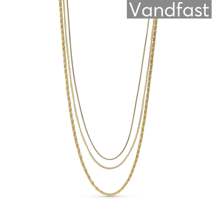 ANNEBRAUNER Bologna Mix Halskæde 18K Guldbelagt