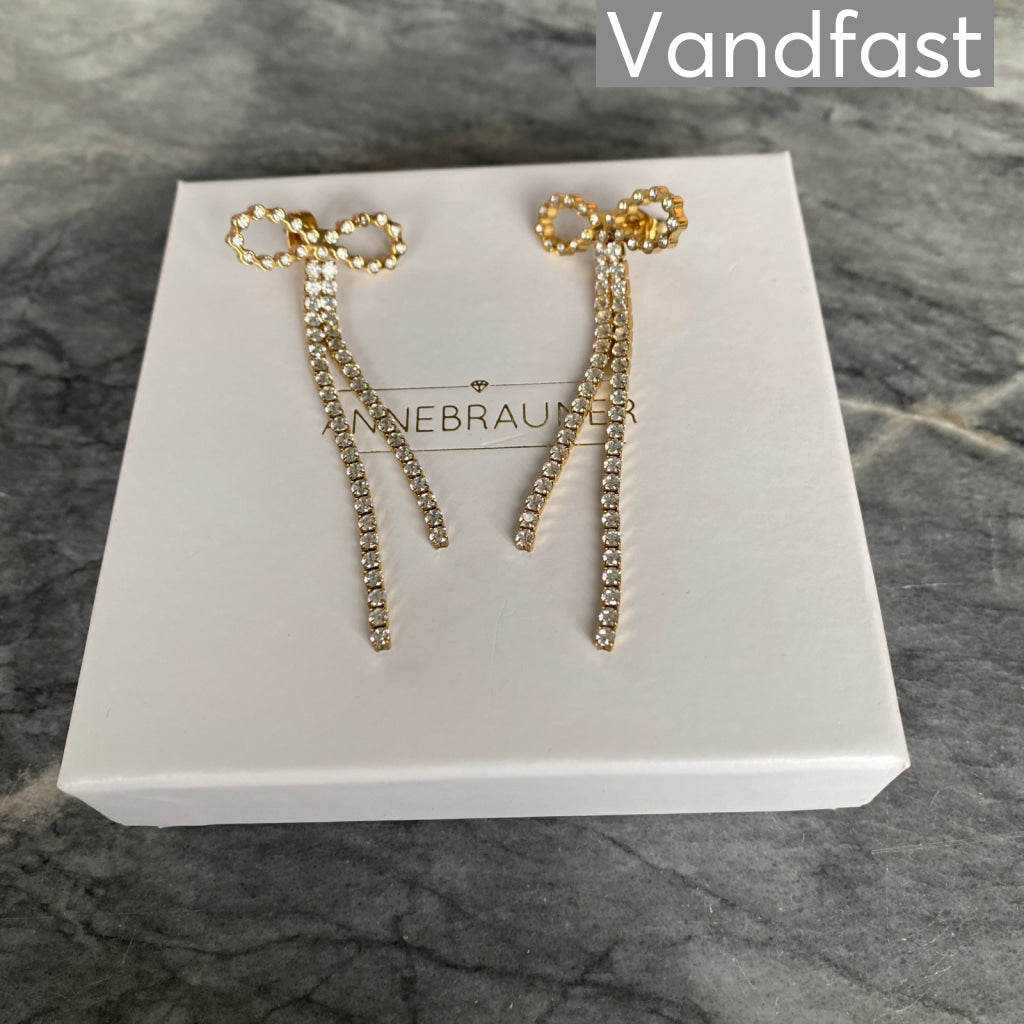 ANNEBRAUNER Bow Glow Øreringe 18K Guldbelagt