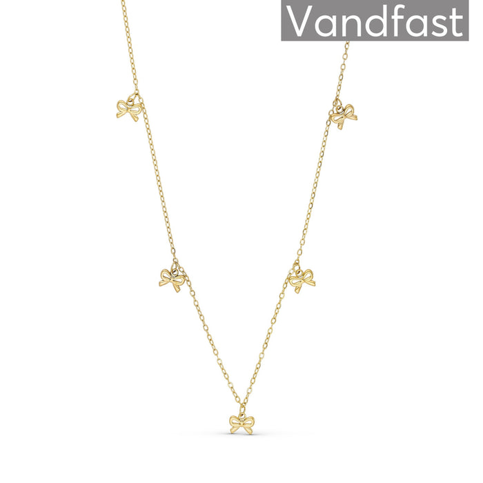 ANNEBRAUNER Bow Halskæde 18K Guldbelagt