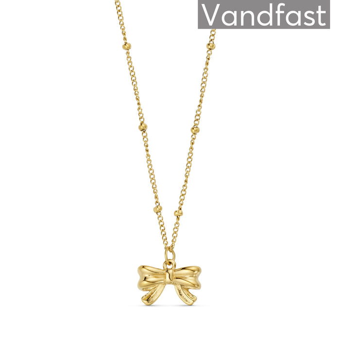ANNEBRAUNER Bow Lovely Halskæde 18K Guldbelagt