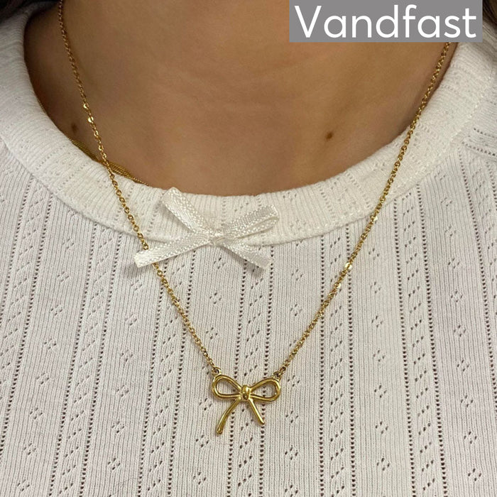 Annebrauner Butterfly Bow Necklace