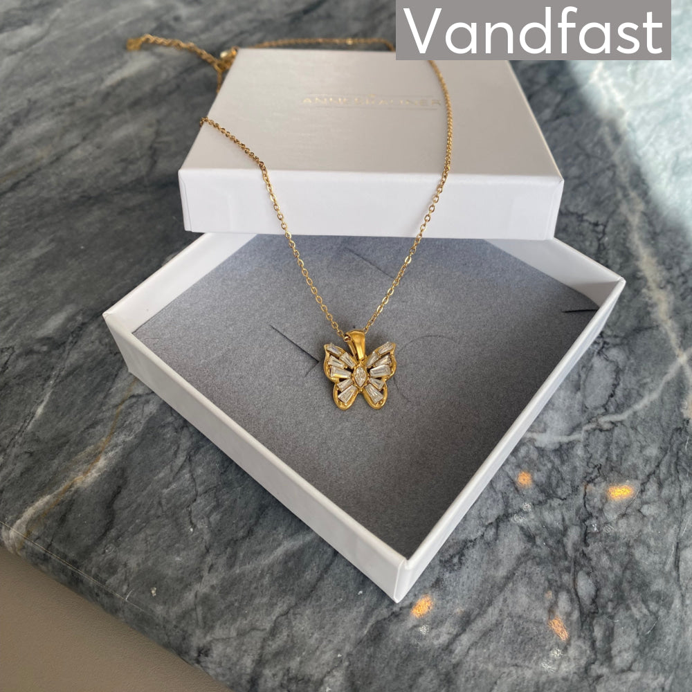 ANNEBRAUNER Butterfly Clear Necklace
