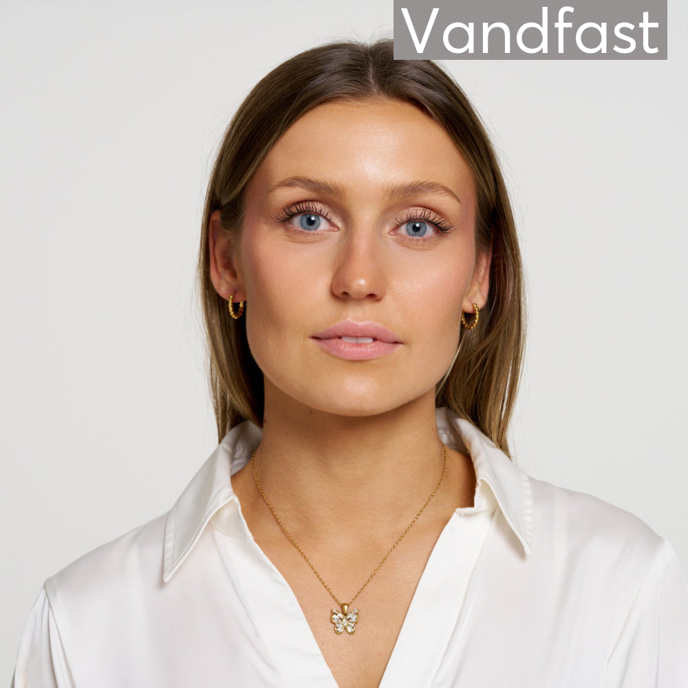 ANNEBRAUNER Butterfly Halskæde 18K Guldbelagt