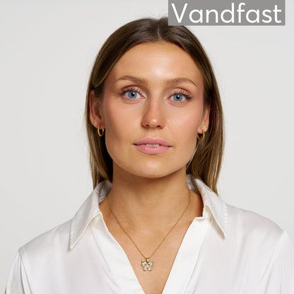 ANNEBRAUNER Butterfly Halskæde 18K Guldbelagt