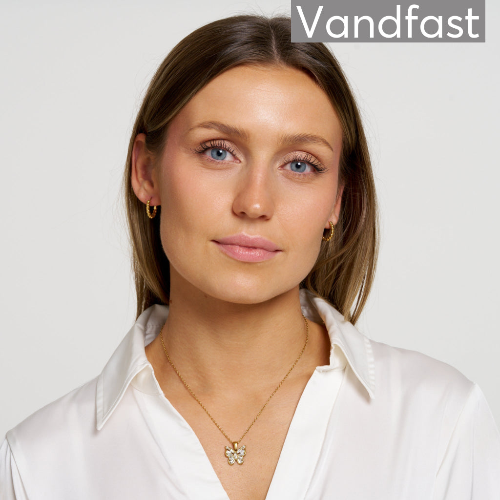 ANNEBRAUNER Butterfly Halskæde 18K Guldbelagt