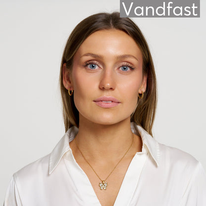 ANNEBRAUNER Butterfly Halskæde 18K Guldbelagt