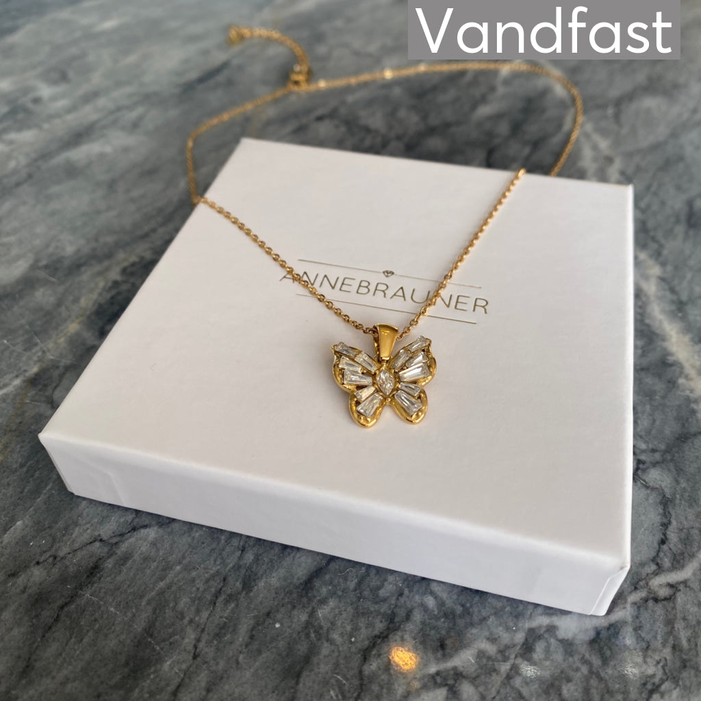 ANNEBRAUNER Butterfly Clear Necklace