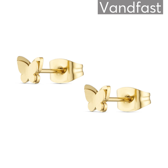 ANNEBRAUNER Butterfly Mini Ørestikker 18K Guldbelagt