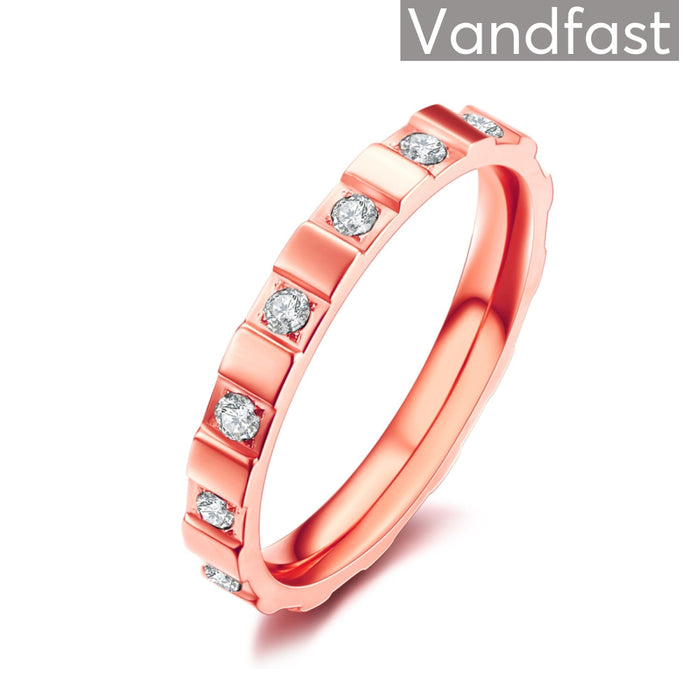 Annebrauner Chess Rose/White 50 Ring