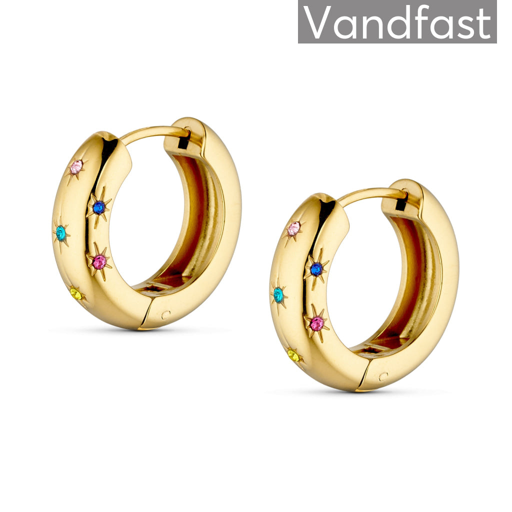 ANNEBRAUNER Chunky Multicolor Øreringe 18K Guldbelagt - Ørering