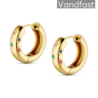 ANNEBRAUNER Chunky Multicolor Øreringe 18K Guldbelagt - Ørering