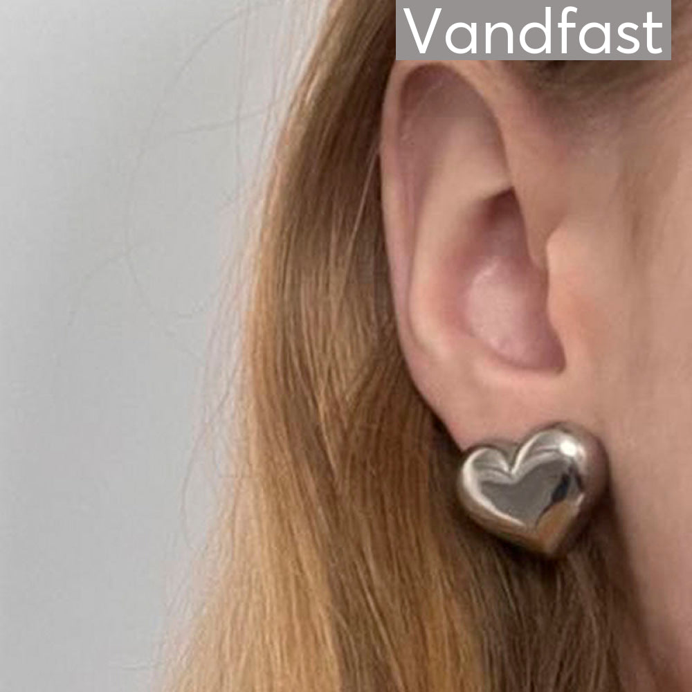 Annebrauner Chunky Palermo Heart Earrings