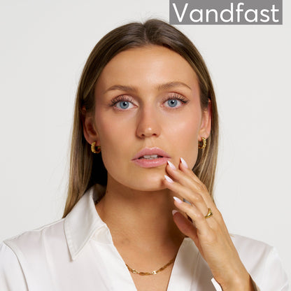 ANNEBRAUNER Chunky Sun Creole Øreringe 18K Guldbelagt