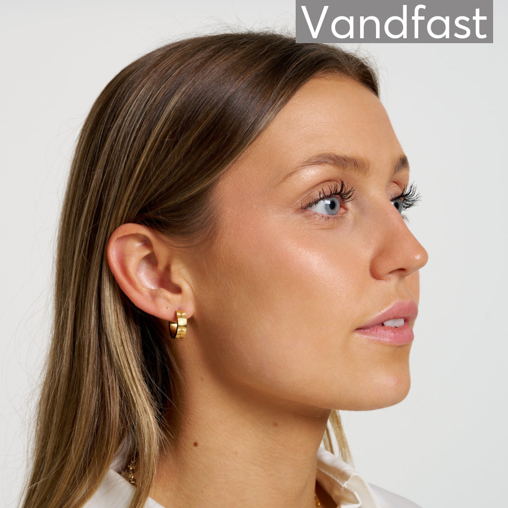 ANNEBRAUNER Chunky Sun Creole Øreringe 18K Guldbelagt