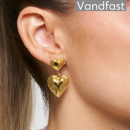 Annebrauner Chunky Wien Heart Earrings