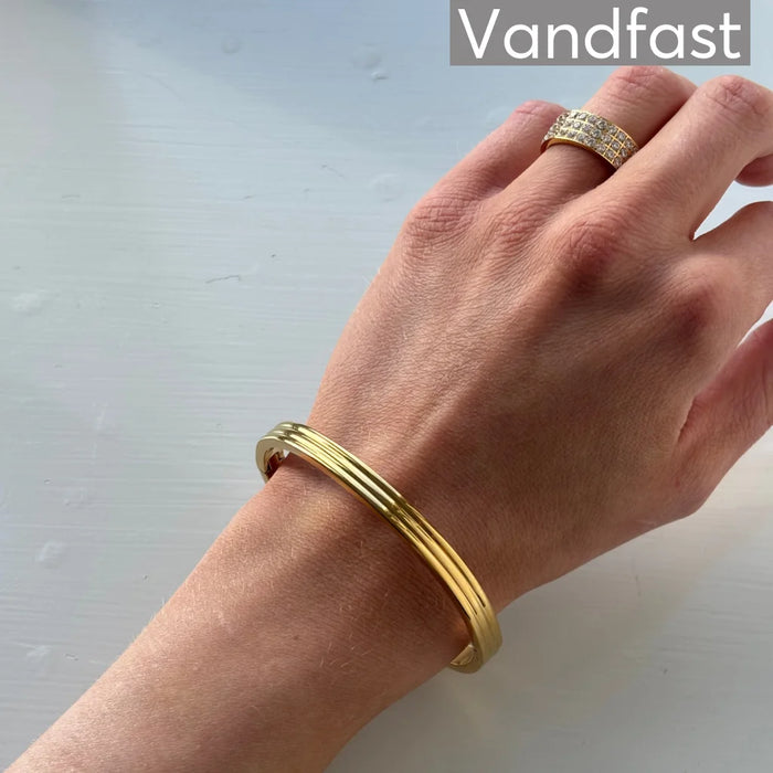 ANNEBRAUNER Classic Bangle Armbånd 18K Guldbelagt - Armbånd