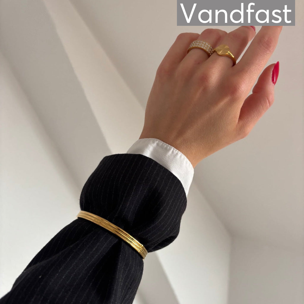 ANNEBRAUNER Classic Bangle Armbånd 18K Guldbelagt - Armbånd