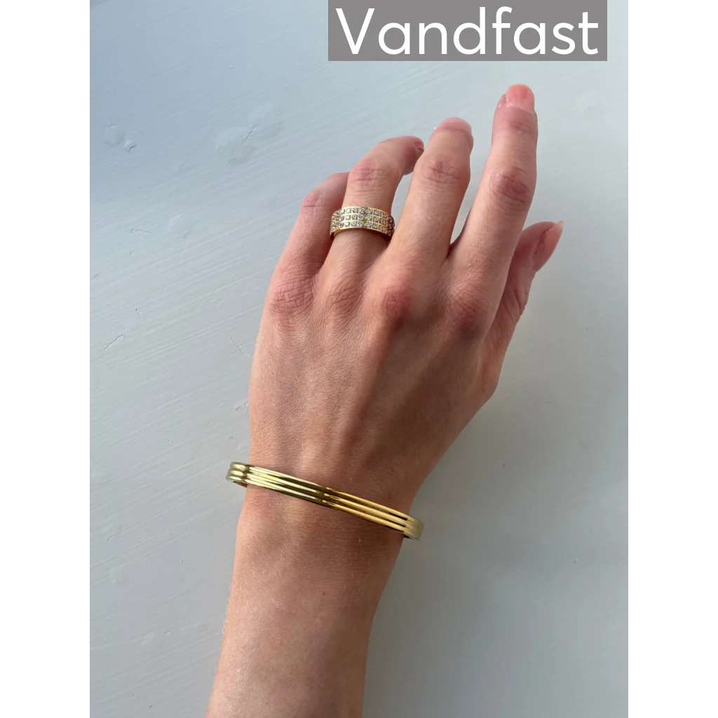 ANNEBRAUNER Classic Bangle Armbånd 18K Guldbelagt - Armbånd