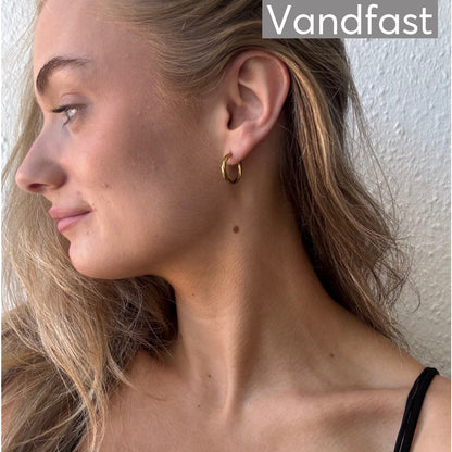 ANNEBRAUNER Classic Hoops Big øreringe 18K Guldbelagt - Ørering