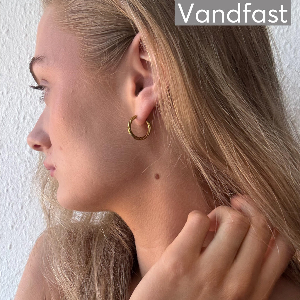 ANNEBRAUNER Classic Hoops Big øreringe 18K Guldbelagt - Ørering