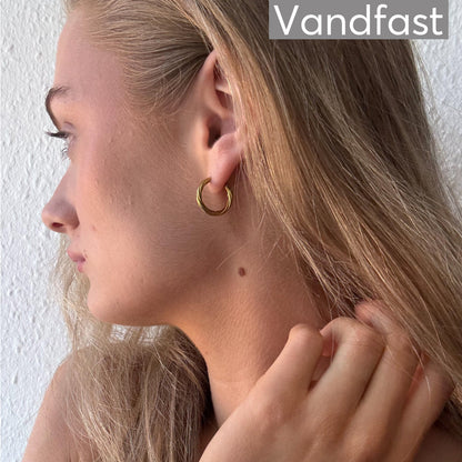 ANNEBRAUNER Classic Hoops Big øreringe 18K Guldbelagt - Ørering