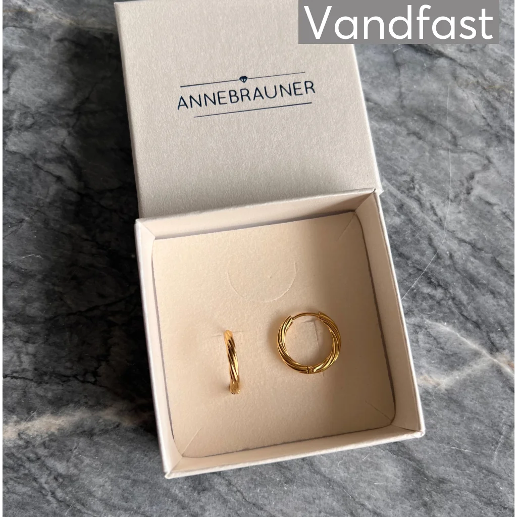 ANNEBRAUNER Classic Hoops Big øreringe 18K Guldbelagt - Ørering
