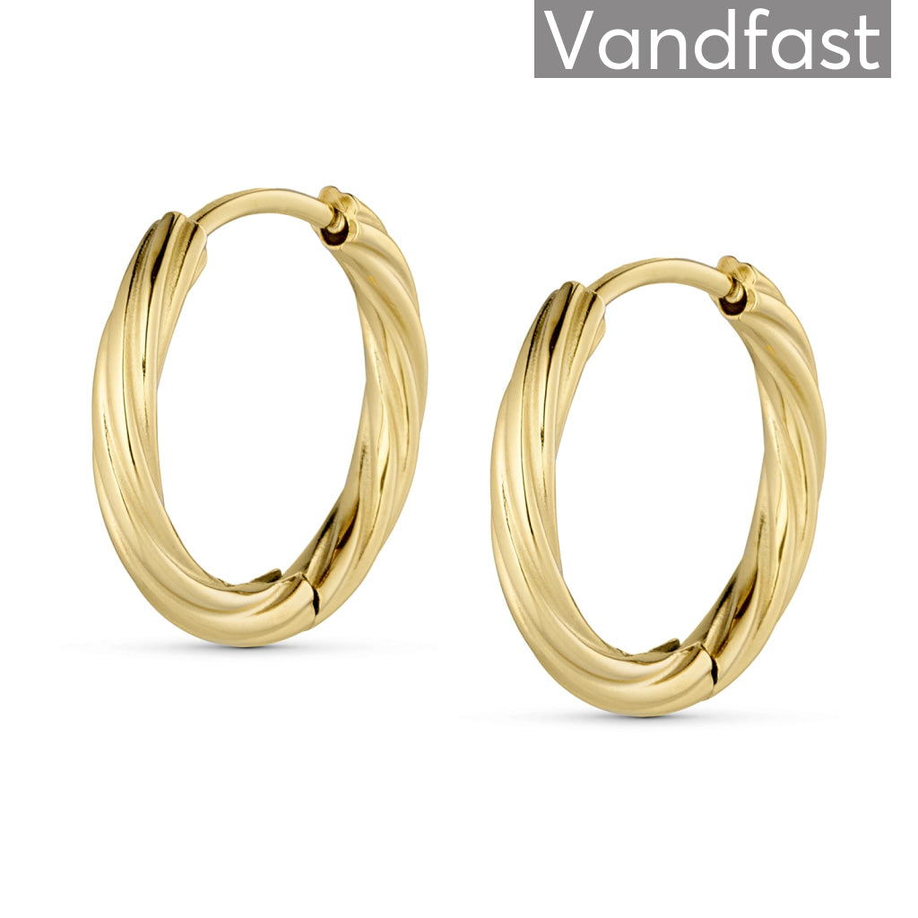 ANNEBRAUNER Classic Hoops Big øreringe 18K Guldbelagt - Ørering